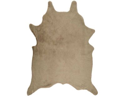 Tapis en fausse fourrure Peau de bête 120 x 2 x 158 cm (Taupe)