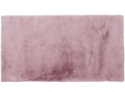 Tapis fin imitation fourrure 110 x 60 cm (Rose)