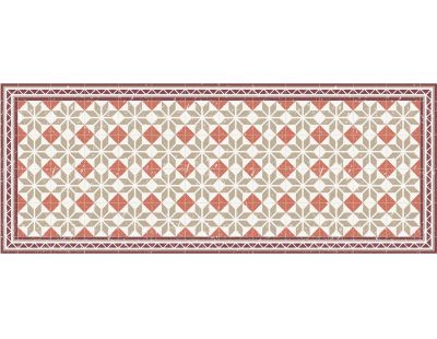 Tapis intérieur carreaux de ciment losanges 70 x 180 cm