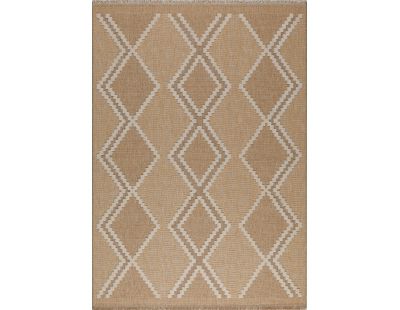 Tapis intérieur extérieur aspect jute jaune Tijuana 9048 (170 x 120 cm)