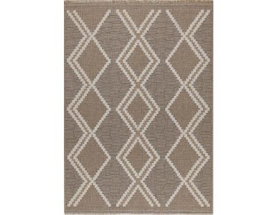 Tapis intérieur extérieur aspect jute marron Tijuana 9048 (170 x 120 cm)