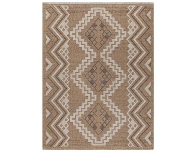 Tapis intérieur extérieur aspect jute marron Tijuana 9054 (230 x 160 cm)