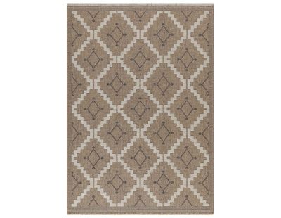 Tapis intérieur extérieur aspect jute marron Tijuana 9041 (90 x 67 cm)