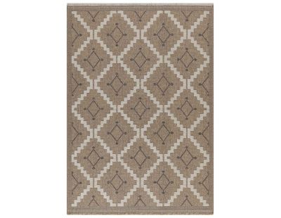 Tapis intérieur extérieur aspect jute marron Tulum 9041 (90 x 67 cm)