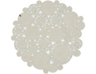 Tapis intérieur extérieur effet jute Lima 4501 gris (150 x 150 cm)