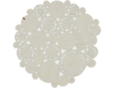 Tapis intérieur extérieur effet jute Lima 4501 gris (150 x 150 cm)