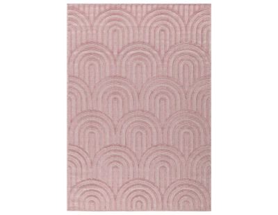 Tapis intérieur extérieur en polypropylène Fira 985 Rose (290 x 200 cm)