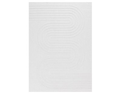 Tapis intérieur extérieur en polypropylène Fira 987 blanc (160 x 120 cm)