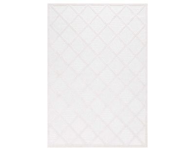 Tapis intérieur extérieur en polypropylène Fira 991 blanc (160 x 120 cm)
