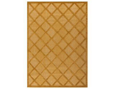 Tapis intérieur extérieur en polypropylène Fira 991 jaune (300 x 80 cm)