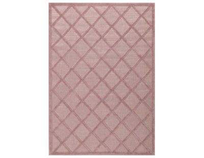 Tapis intérieur extérieur en polypropylène Fira 991 rose (300 x 80 cm)