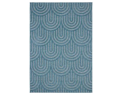 Tapis intérieur extérieur en polypropylène Fira 985 turquoise (150 x 80 cm)