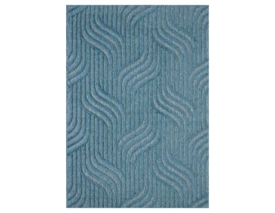 Tapis intérieur extérieur en polypropylène Fira 989 turquoise (230 x 160 cm)