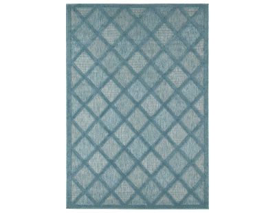 Tapis intérieur extérieur en polypropylène Fira 991 turquoise (150 x 80 cm)