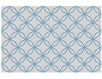 Tapis intérieur extérieur rosace 60 x 90 cm