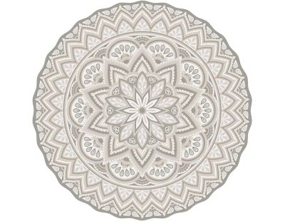 Tapis intérieur extérieur en vinyle Mandala (145 cm)