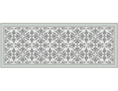 Tapis intérieur extérieur en vinyle carreaux de ciment feuilles (180 x 70 cm)