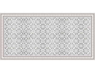 Tapis intérieur extérieur en vinyle carreaux marocains (140 x 70 cm)