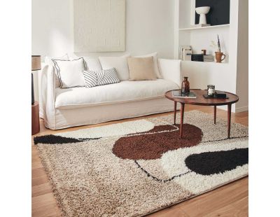 Tapis intérieur en polypropylène Vivara 1062 marron (120 x 160 cm)