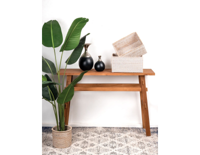 Tapis jacquard bleu (280 cm)