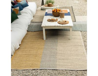 Tapis en jonc de mer et coton mirabelle Karan