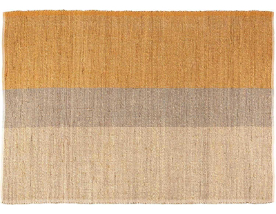 Tapis en jonc de mer et coton mirabelle Karan