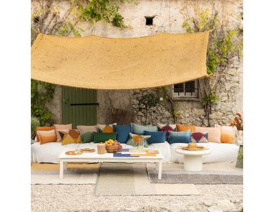 Tapis en jonc de mer et coton thym Karan