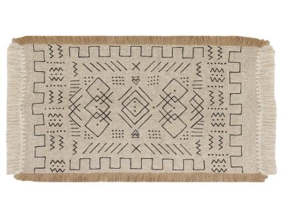 Tapis en jute et coton