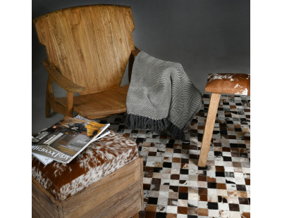 Tapis en peau de vache véritable (Patchwork)