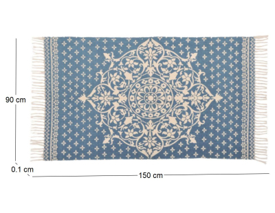 Tapis oriental en coton  90 x 150 cm