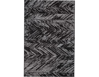 Tapis en polypropylène noir Evora (290 x 200 cm)
