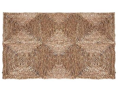 Tapis rectangulaire en jonc tressé (90 x 60 cm)