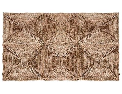 Tapis rectangulaire en jonc tressé (90 x 60 cm)