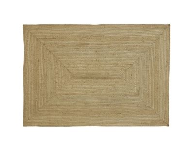 Tapis rectangulaire en jute naturelle (210 x 150 cm)