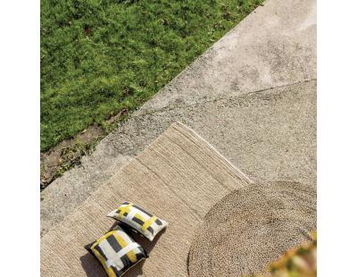 Tapis rond en jute et coton Elliot 160 cm (Carbone)