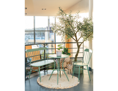 Tapis rond en jute avec franges