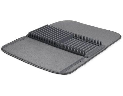 Tapis de séchage vaisselle pliable Udry (Gris)