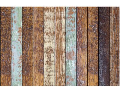 Tapis en vinyle effet bois (90 x 60 cm)