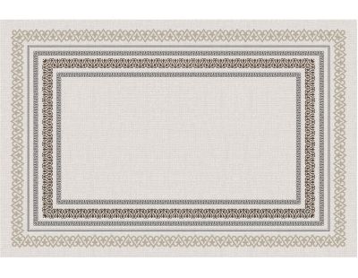 Tapis en vinyle effet tissage beige (90 x 60 cm)