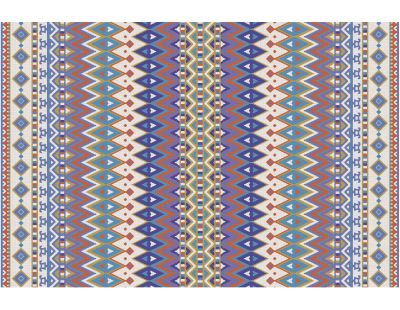 Tapis en vinyle effet tissage violet multicolore (90 x 60 cm)