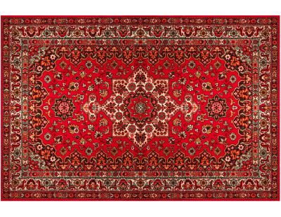 Tapis en vinyle vintage Persan rouge (90 x 60 cm)