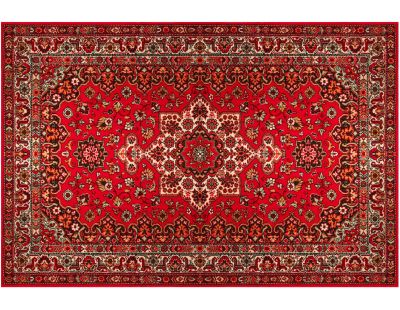 Tapis en vinyle vintage Persan rouge (90 x 60 cm)