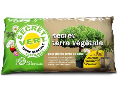Terreau bio secret terre végétale 40 litres
