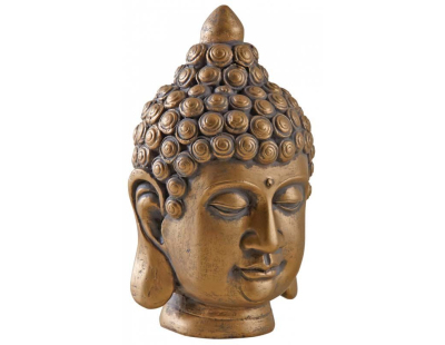 Tête de Bouddha doré antique