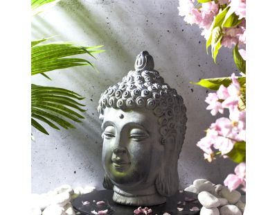Tête de bouddha en magnésia 42 cm