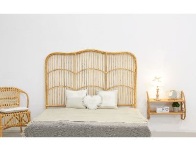 Tête de lit en rotin naturel (Sommier 160 cm)
