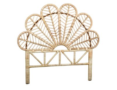 Tête de lit en rotin naturel Sola (Sommier 90 cm)