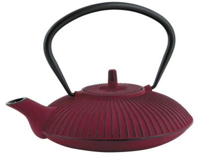 Théière 0.8l en fonte rouge