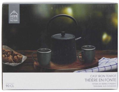 Théière en fonte noire 90 cl