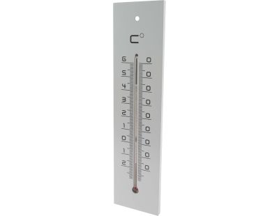 Thermomètre en médium contemporain (Gris - 30 cm)